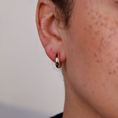 Luxe Chunky Huggie Hoops Gold